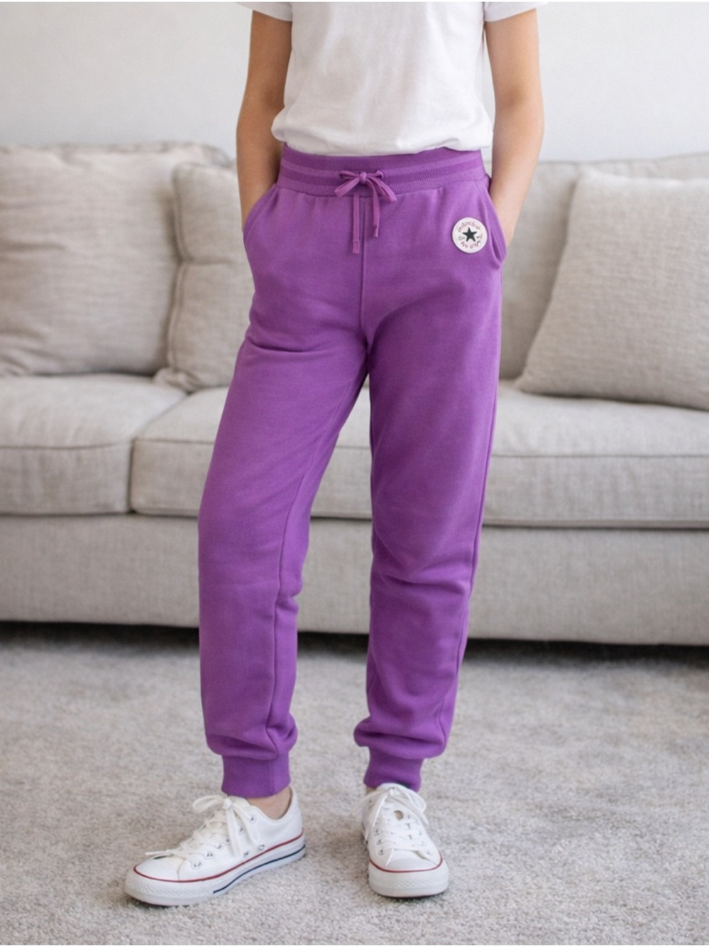 KIDS Converse Chuck Taylor Purple Sweatpant Joggers